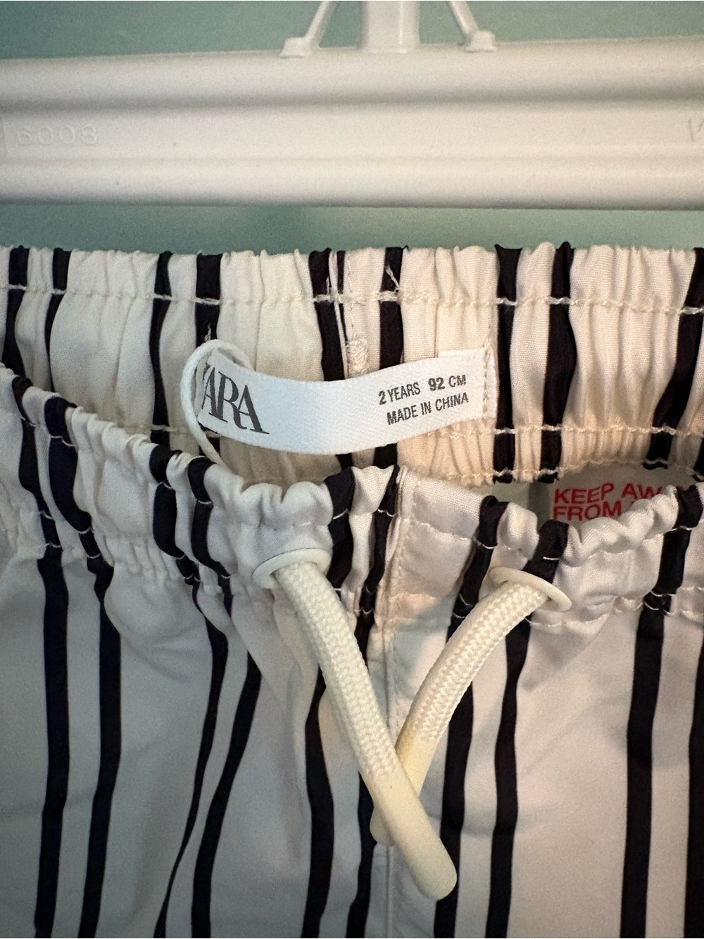 ZARA STRIPED SWIM SHORTS - Picture 8 of 10